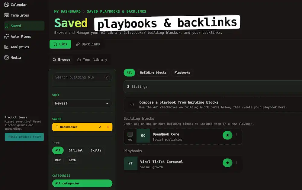 Explore All Playbooks & Building Blocks
